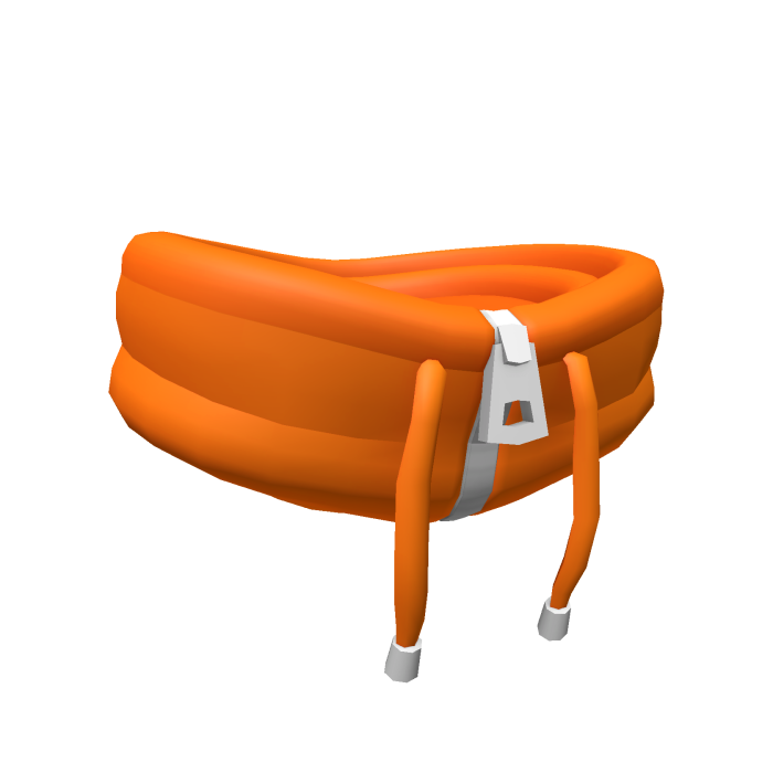 Orange High Collar Hoodie