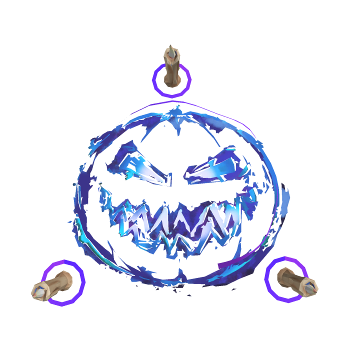 Halloween Emblem Blue