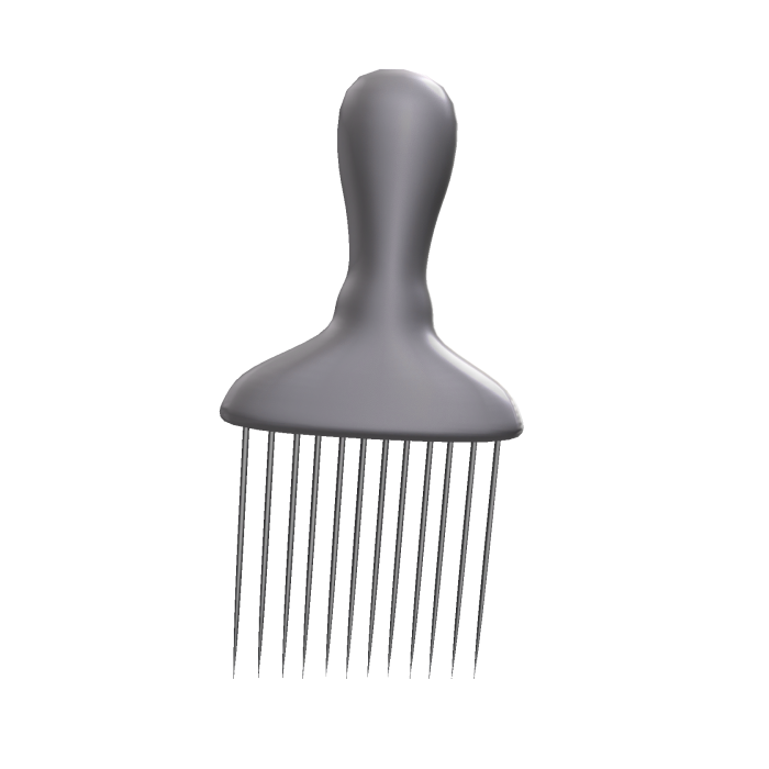 White Hairpick