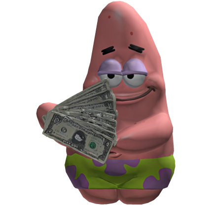 Pink Starfish Sponge Bob Money Rich