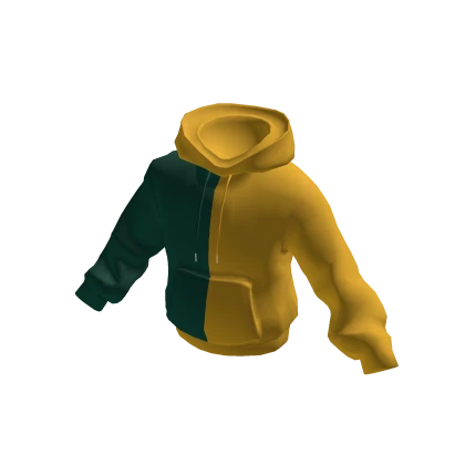 Half And Half Green Yellow Hoodie Roblox Item Rolimon s