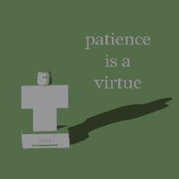 patience is a virtue icon