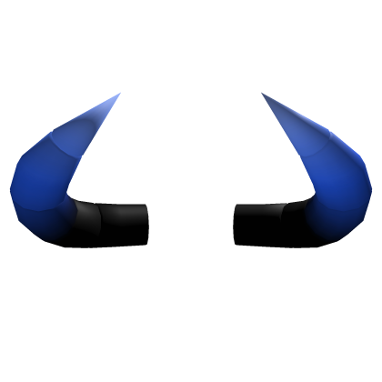 Black to Blue Gradient Horns