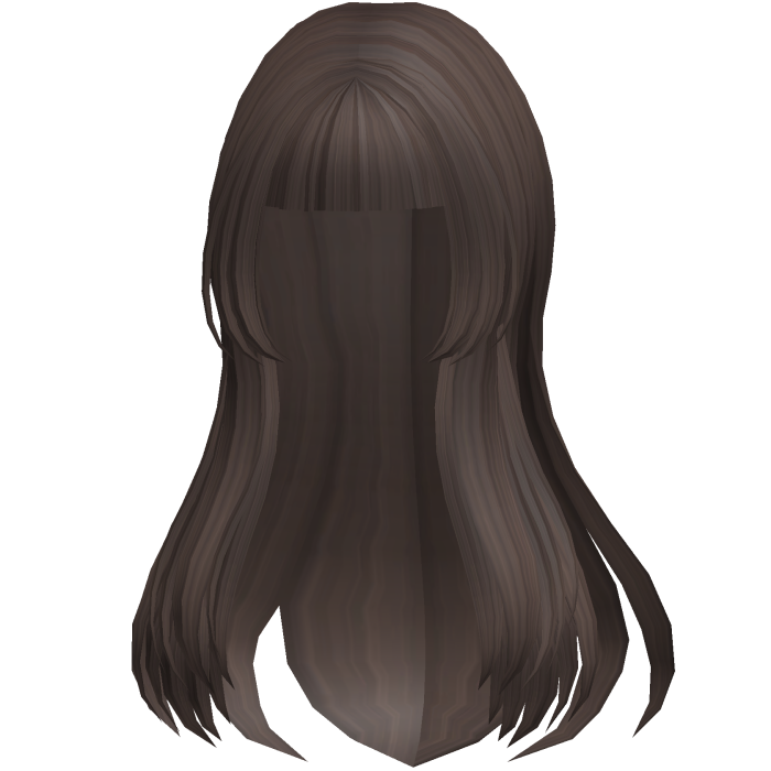 layered y2k hime hair ∙ brown