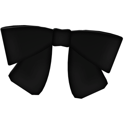 ♡ : doll black hair bow Roblox item