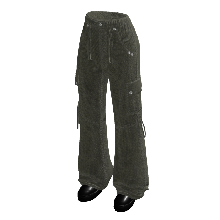 Y2K Baggy Cargo Jeans (Green)