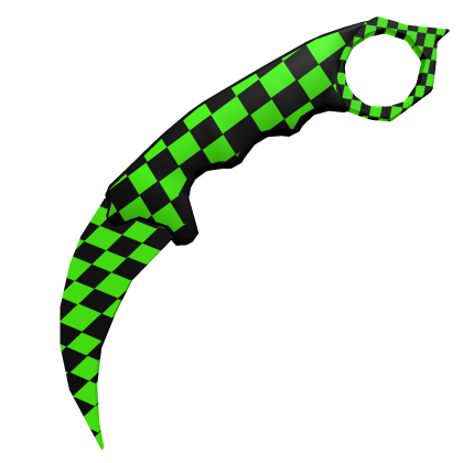 Basic Karambit Knife - Screen of Green Style thumbnail