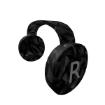 Black Sparkle Clockwork Headphones