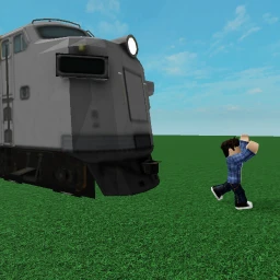 Get run over by a train icon