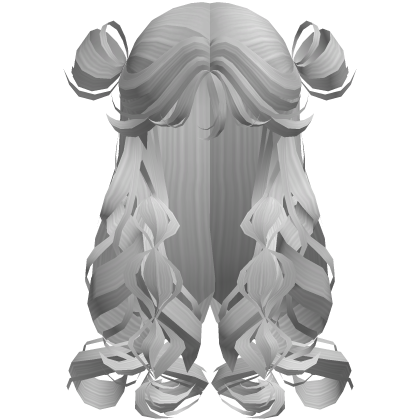 Curly Poofy Princess Doll Hair Grey Roblox item