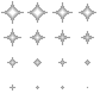 Pixel star oneshot [Flipbook Particle] Roblox decal
