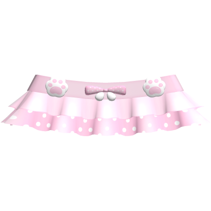 🐾 aww, adorable bear pink paw skirt polkda dot