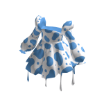 Blue Cow Print Dress