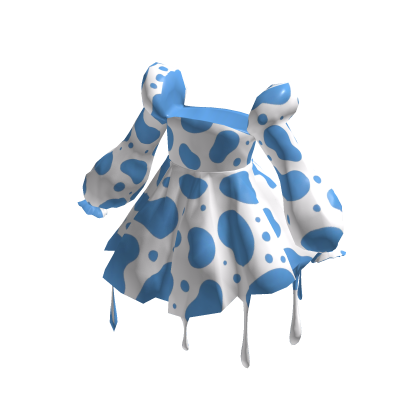 Blue Cow Print Dress thumbnail