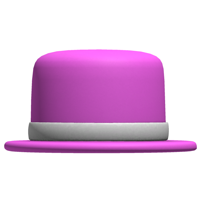 pink classic bowler hat