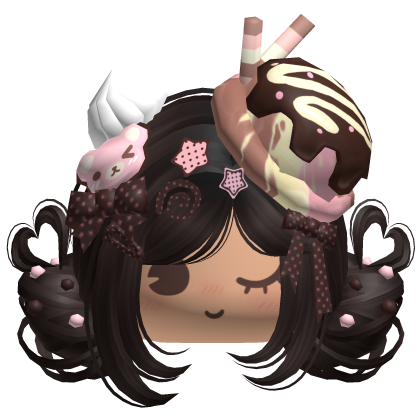 ♡ Ice Cream Girly Buns (Neapolitan)