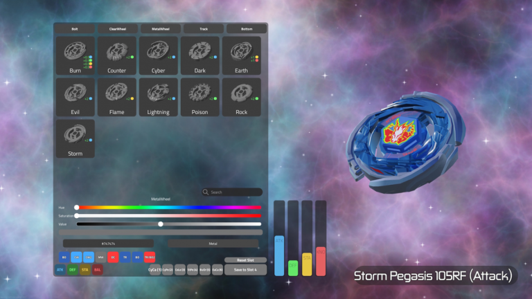 spinning tops test beyblades screenshot 2