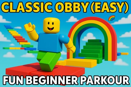 Classic Obby (EASY) 🌈 | Fun Beginner Parkour