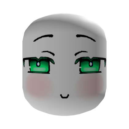 Cute Green Joyful Face