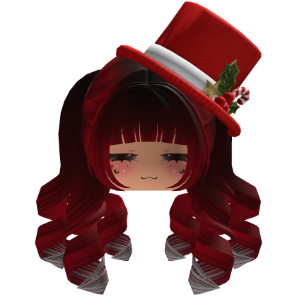 fluffy Christmas hair beret (Red)