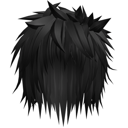 black emo spiky messy vampire anime boy hair