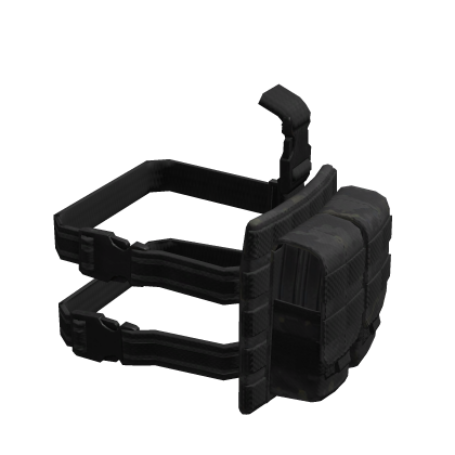 Left Black Mixpat Mag Leg Pouches [1.0]