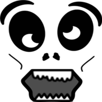 Cartoon Zombie face Roblox decal