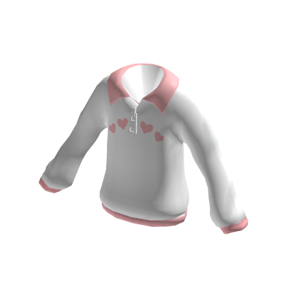 White Oversized Sweater With Zipper thumbnail