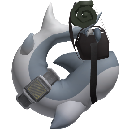 shark tail with bag (blue)