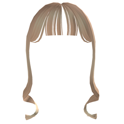 Blonde Long Curly Bangs Roblox item