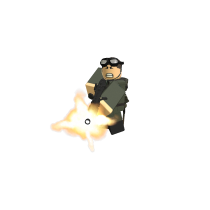German Soldier Firing MG-42