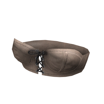 Goth Leather Bra Light Brown