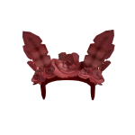 Floral Ruby Red Crown of Darkness