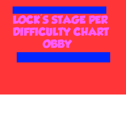 💥Lock's Jump Per Difficulty Chart Obby💥