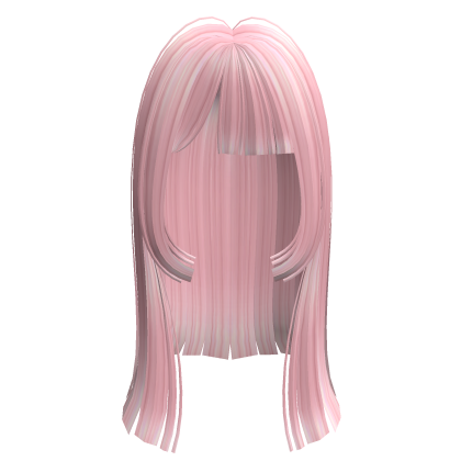y2k long straight pink pastel hair