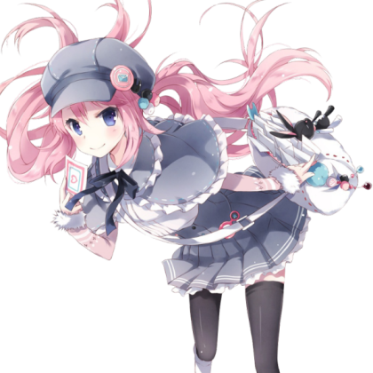 pink-haired anime girl Roblox decal