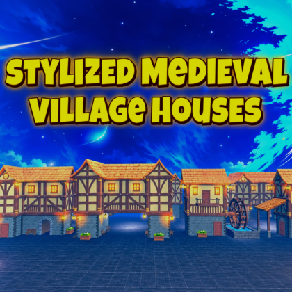 Stylized Medieval Village House Pack