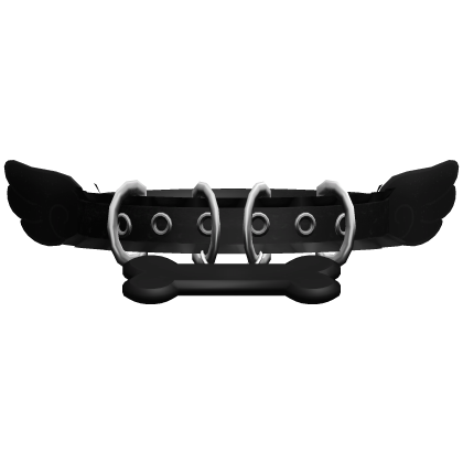 Kawaii Angel Puppy Cute Collar in Black 𖹭 .ᐟ