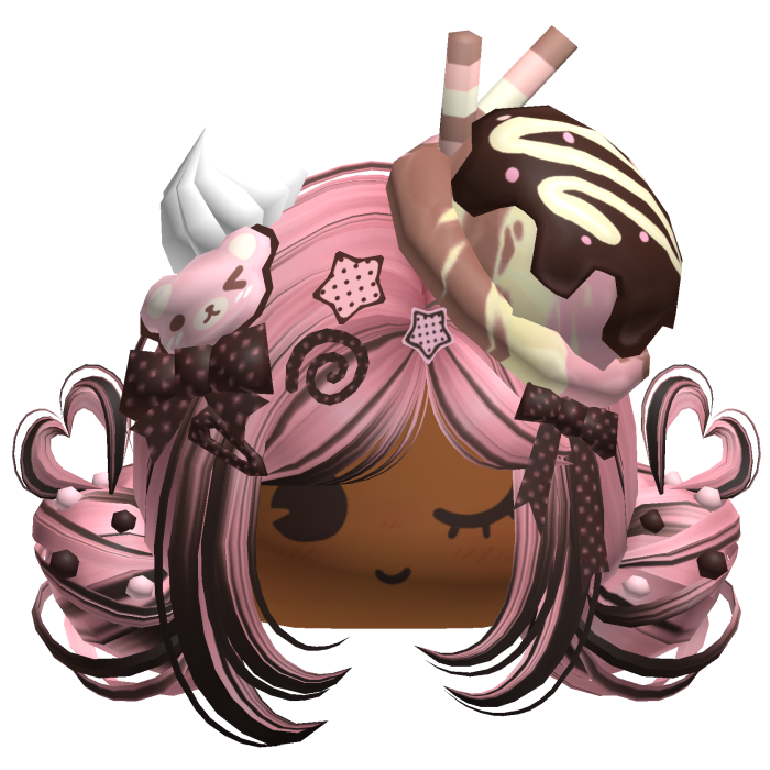 ♡ Ice Cream Girly Buns (Neapolitan)