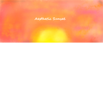 Aesthetic sunset.