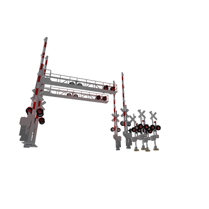 signals from mid cities blvd railroad crossing