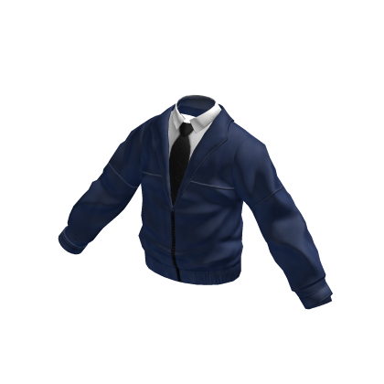 Blue Jacket w/ Polo & Tie