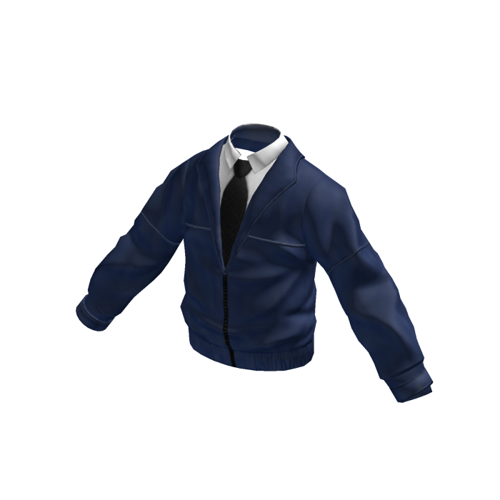Blue Jacket w/ Polo & Tie