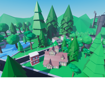 low poly city mountains and cliffs update