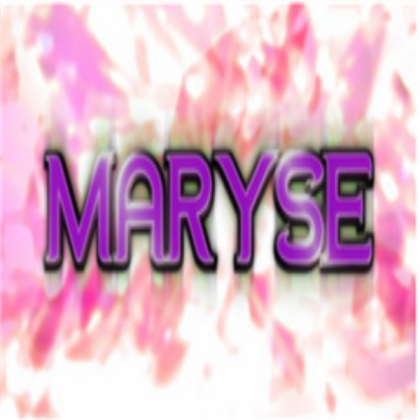 Maryse Logo Roblox decal