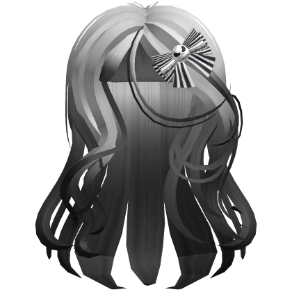 💀 Jack Skellington Black White Halloween Hair