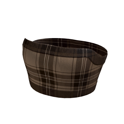 brown plaid crop top