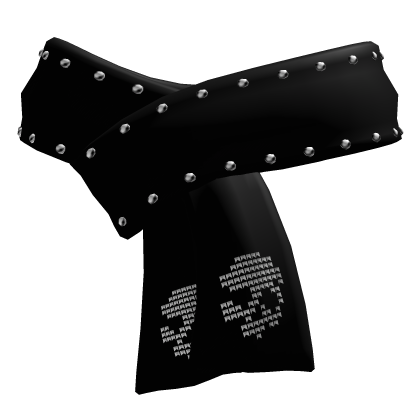 black emo studded winter scarf┆vkei goth moe┆