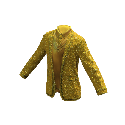 Sparkling Party Suit Jacket | Gold
