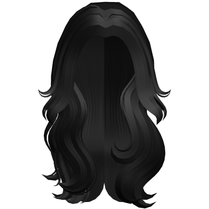 Long Flowy Wavy Hair (Black)